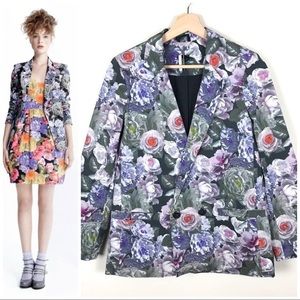 TOPSHOP like new vintage 80’s inspired floral blazer